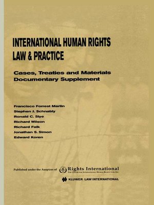 cover image of International Human Rights Law & Practice
